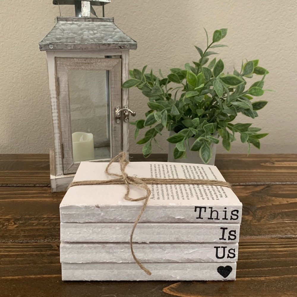 Custom Made Shabby Chic Book Stack